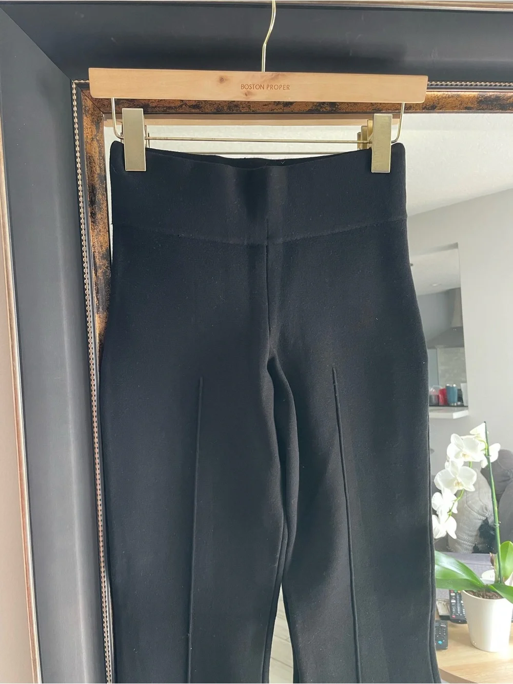 J. Crew Black High-Rise Flare Pants - Picture 4 of 6